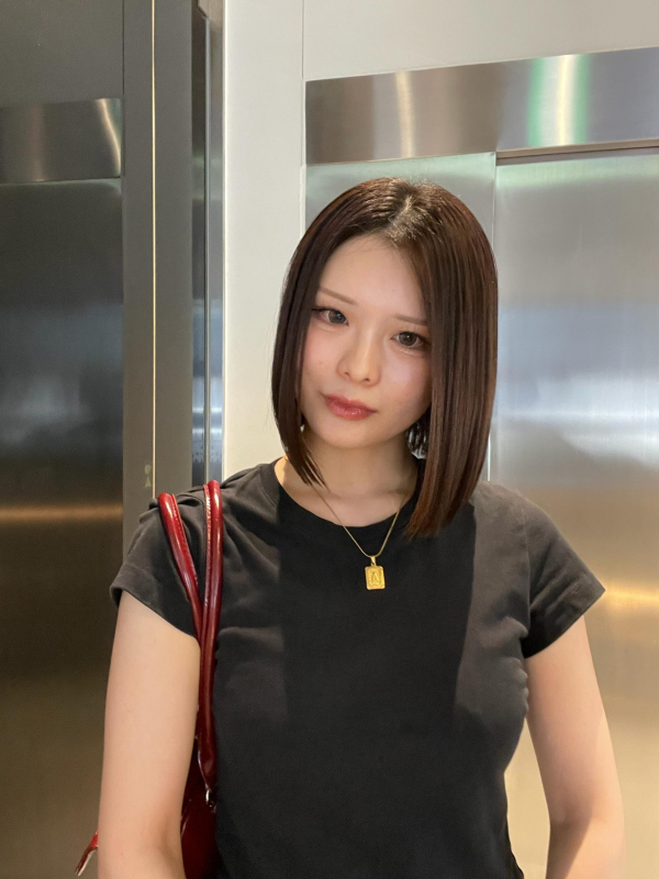 ボブ 切りっぱなし 髪質改善ストレート